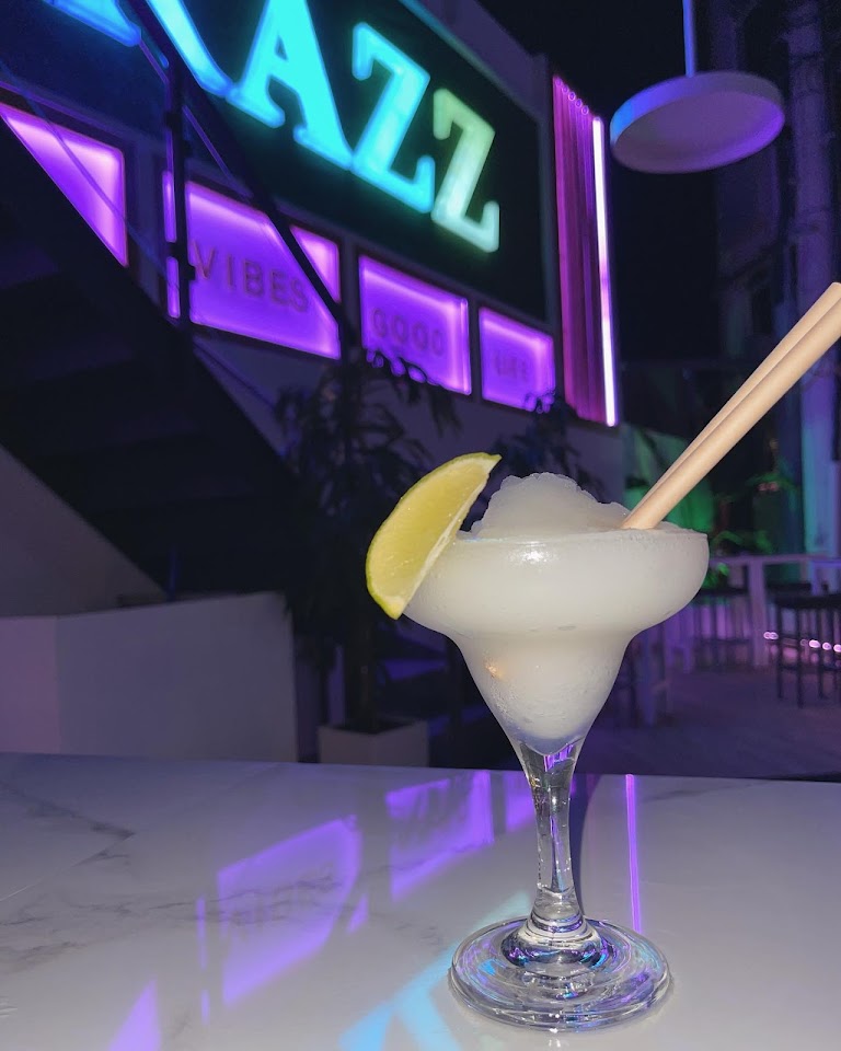 A frozen margarita at Razz